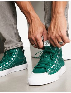 adidas Originals - Nizza RF - Sneakers alte verde collegiate