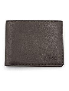 Portafoglio in vera pelle da uomo con porta carte di credito ALV by Alviero Martini - AL000P1602 T.Moro