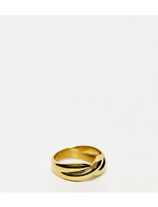 Hey Harper - Donna - Anello spesso color oro in acciaio inossidabile resistente all'acqua
