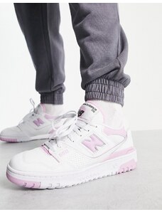 New Balance - 550 - Sneakers bianche e rosa-Bianco