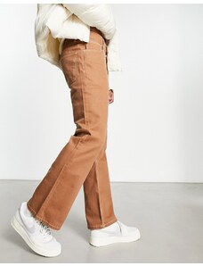 ASOS DESIGN - Jeans bootcut marroni rétro-Marrone
