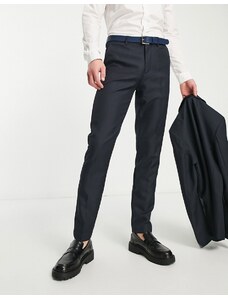 Only & Sons - Pantaloni da abito slim blu navy scuro