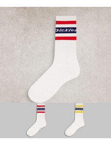 Dickies - Genola - Confezione da 2 paia di calzini bianchi-Bianco