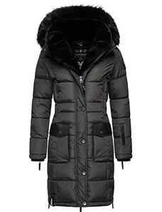 Navahoo - Cappotto trapuntato invernale da donna “Sinja”, S - XXL, grigio, L