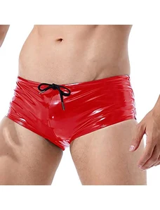 Jockstrap Uomo In Pelle Lucida - Biancheria Intima Sportiva Sexy - Foto 9