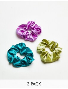 Topshop - Confezione da 3 elastici per capelli misti-Multicolore