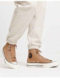 Converse - Chuck 70 Hi - Sneakers alte scamosciate color sabbia-Marrone