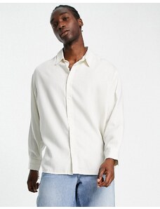 Weekday - Camicia a maniche lunghe oversize bianca-Bianco