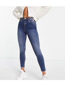 Miss Selfridge Petite - Jeans skinny lavaggio medio-Blu