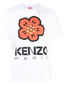 Kenzo T-shirt boke flower bianca