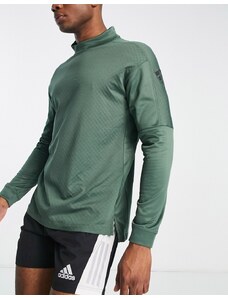 adidas performance adidas - Training Strength - Maglietta a maniche lunghe calda accollata verde