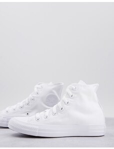 Converse - Chuck Taylor All Star - Sneakers alte bianco monocromatico