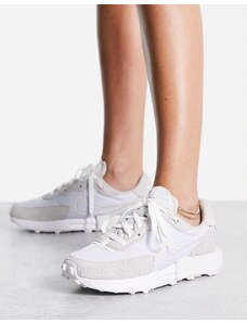 Nike - Fontanka Waffle - Sneakers bianche e sabbia-Bianco