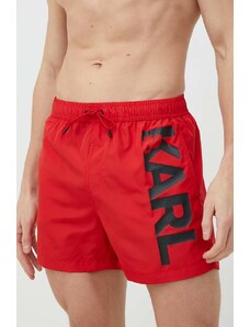 Karl Lagerfeld pantaloncini da bagno colore rosso
