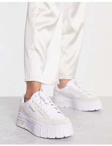 PUMA - Mayze Stack - Sneakers bianche leopardate - In esclusiva per ASOS-Bianco
