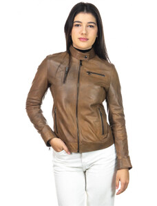 Leather Trend Giulia - Giacca Donna Cuoio in vera pelle