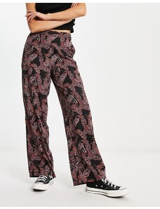 Vero Moda - Pantaloni sartoriali neri con stampa cachemire in coordinato-Multicolore