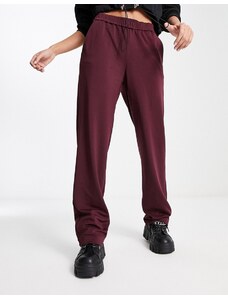 Vero Moda - Pantaloni sartoriali dritti color vino-Rosso
