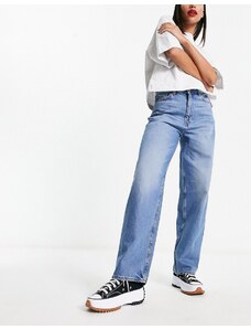 Weekday - Rail - Jeans ampi a vita medio alta lavaggio blu