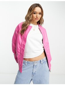 River Island - Giacca bomber rosa acceso