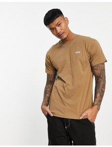 Vans - Left Chest - T-shirt marrone con logo-Brown