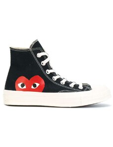 Comme Des Garçons Play sneaker alta red heart nera