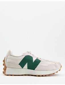 New Balance - 327 - Sneakers bianco sporco e verdi