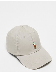 Polo Ralph Lauren - Cappellino color crema con logo piccolo-Bianco