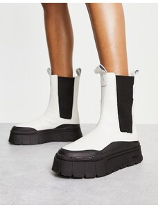 PUMA - Mayze - Stivali con suola lamellata bianco sporco