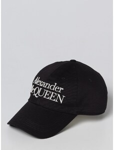 Cappello Alexander McQueen in cotone con logo ricamato