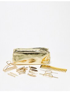 Easilocks - Set di accessori per capelli con borsa Stay Golden-Nessun colore