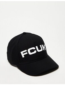 French Connection - FCUK - Cappellino nero con logo