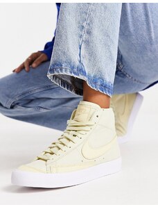 Nike - Blazer Mid '77 - Sneakers alte in camoscio gialle-Giallo
