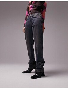 Topshop - Dad jeans con tinta rosa-Blu