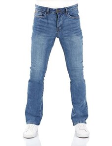 riverso RIVFalko Bootcut Jeans Jeans Basic Cotone Denim Stretch Nero Blu Grigio w29 w30 w31 w32 w33 w34 w36 w38, Middle Blue Denim (M236), 34W x 34L