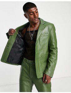 Bolongaro Trevor - Giacca da abito in pelle verde