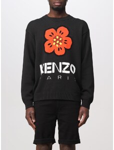 Pullover Boke Flower Kenzo con maxi logo intarsiato