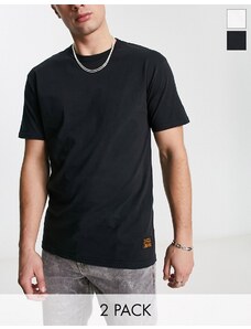 LEVIS SKATEBOARDING Levi's - Skate - Confezione da 2 T-shirt bianca/nera con logo piccolo sul fondo-Multicolore
