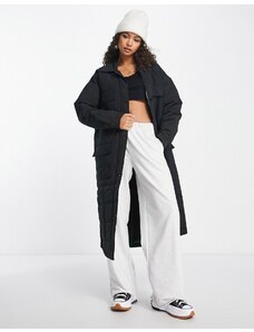 Urbancode Urban Code - Camicia giacca lunga nero slavato