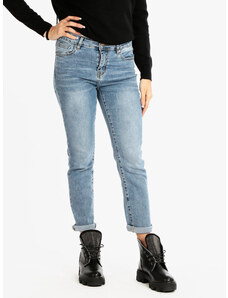 Farfallina Jeans Donna Con Glitter Slim Fit Taglia 50