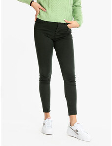 New Collection Pantaloni Slim Fit Da Donna Casual Verde Taglia L