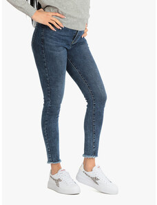 New Collection Jeans Push Up Sfrangiato Da Donna Slim Fit Taglia L