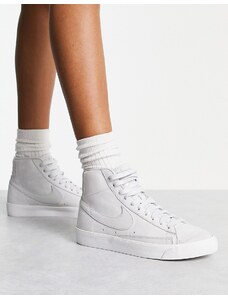 Nike - Blazer Mid Premium - Sneakers grigio chiaro-Bianco