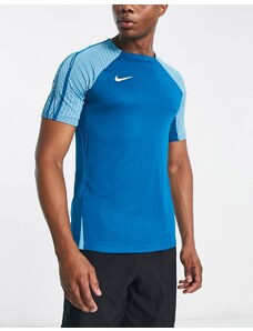 Nike Football - Strike Dri-FIT - T-shirt verde-azzurra con design a pannelli
