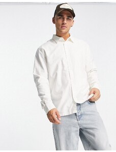 Weekday - Camicia Oxford comoda bianca-Bianco