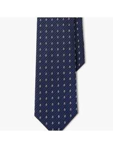 Brooks Brothers Cravatta paisley a righe in seta - male Cravatte e Pochette da taschino Fantasia marrone e navy REG