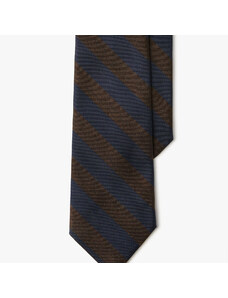 Brooks Brothers Cravatta regimental in seta - male Cravatte e Pochette da taschino Fantasia marrone e navy REG