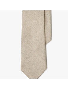 Brooks Brothers Cravatta tinta unita in lino - male Cravatte e Pochette da taschino Sabbia/Naturale REG
