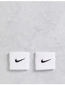 Nike Training - Fasce da polso unisex bianche con logo Nike-Bianco