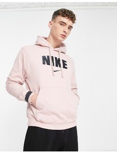 Nike - Felpa con cappuccio in pile rosa oxford rétro